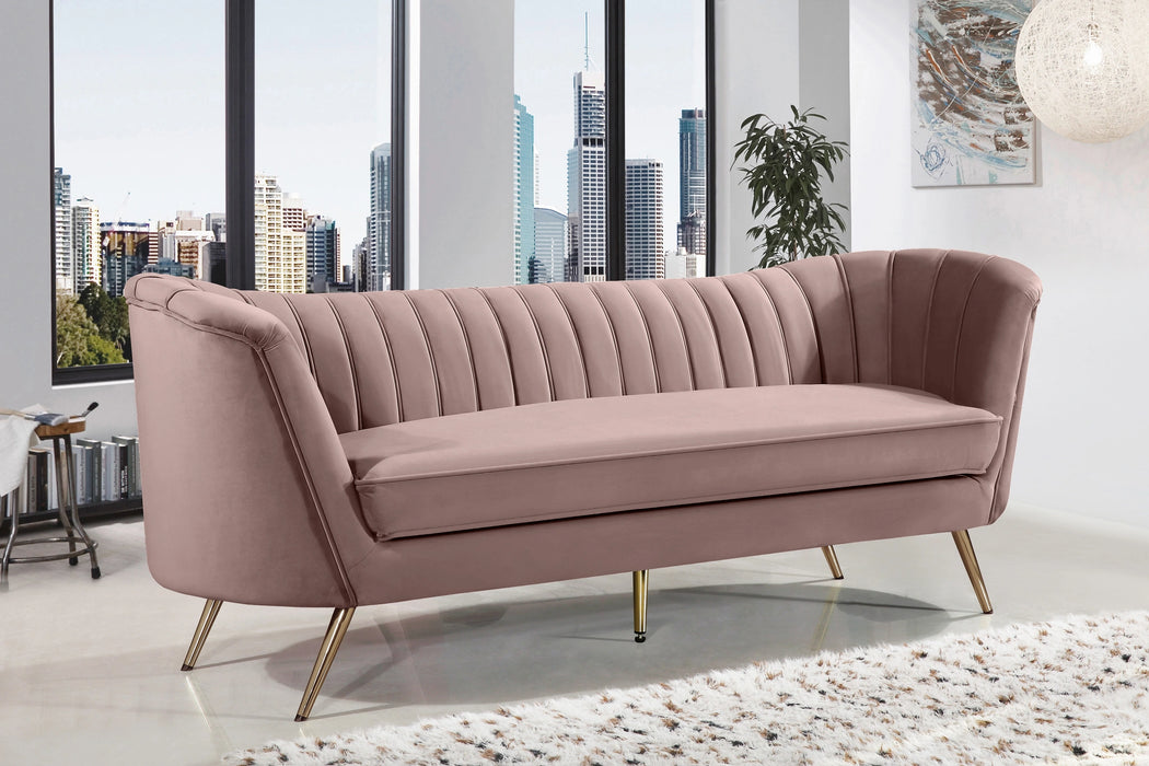 Margo Pink Velvet Sofa