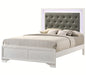 Crown Mark Furniture Lyssa Queen Upholstered Bed in White B4310-Q image