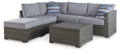 Petal Road Outdoor Loveseat Sectional/Ottoman/Table Set (Set of 4) image