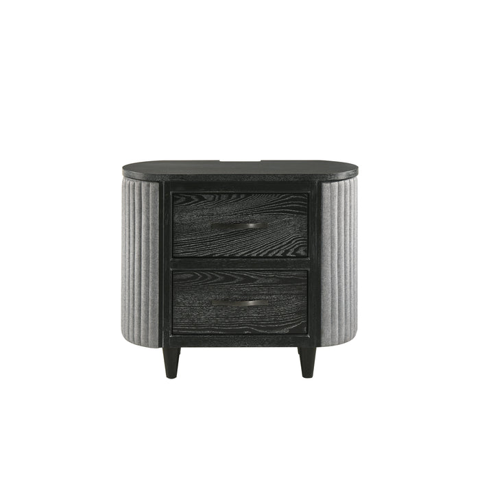 Skyline 2 Drawer Nightstand-Onyx
