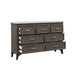 Lisbon Marble Top Dresser-Gray