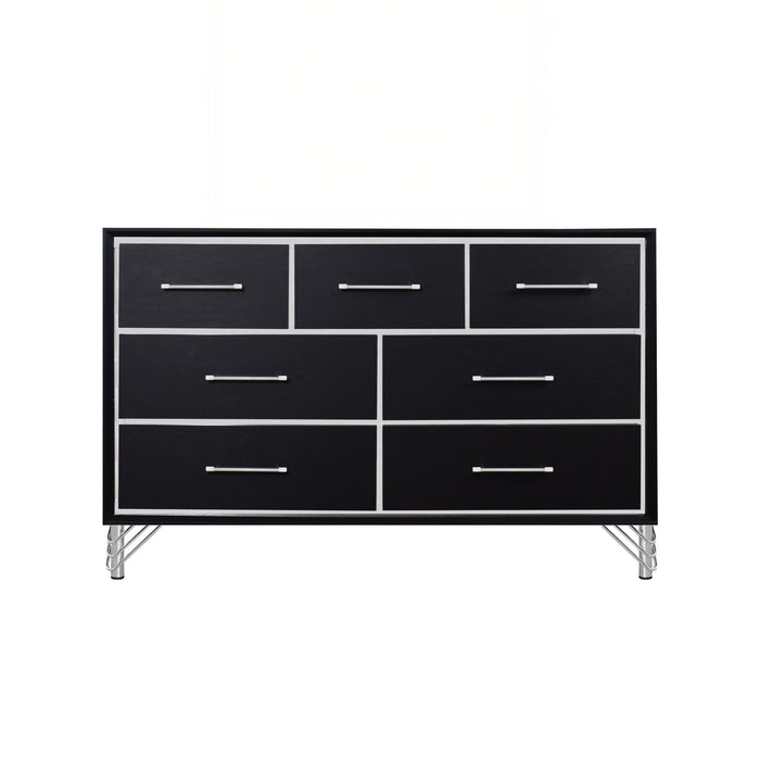 Ava 7 Drawer Dresser-Ebony
