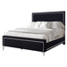 Ava 5/0 Q Headboard, Footboard & Slat Kit-Ebony