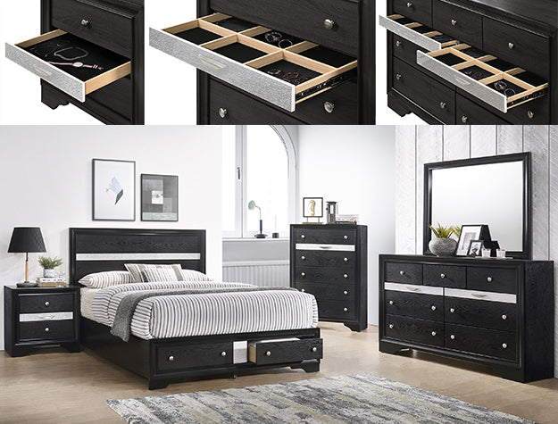 REGATA DRESSER BLACK/SILVER