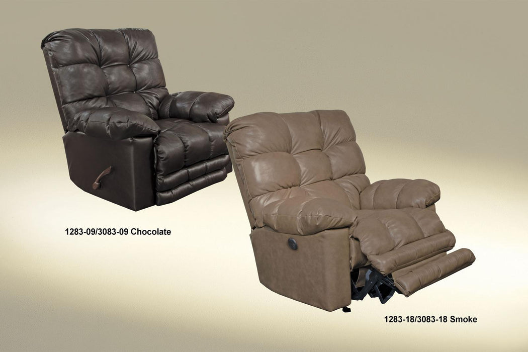 Catnapper Piazza Power Lay Flat Recliner in Chocolate 64776-7