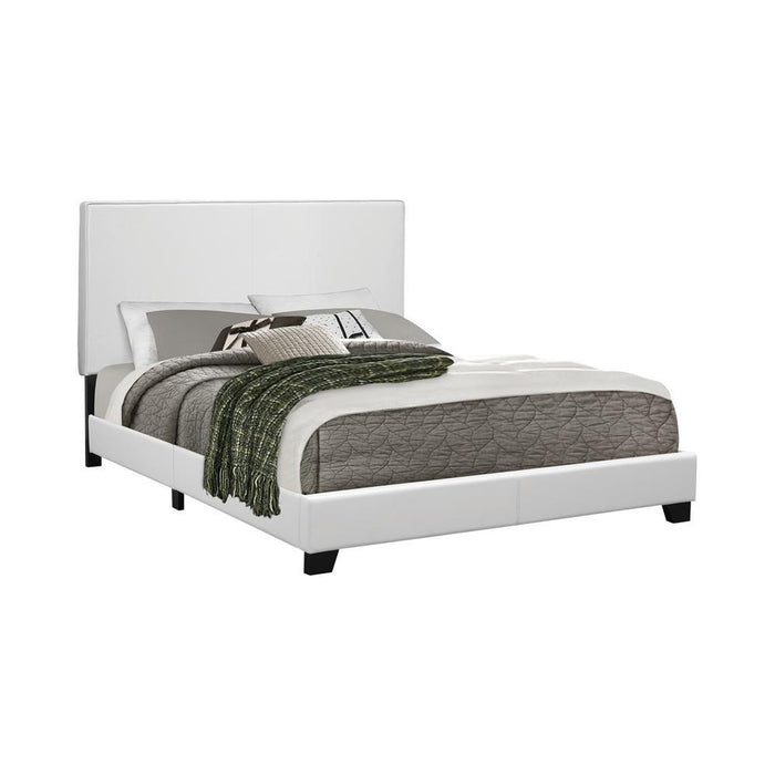 Mauve Full Upholstered Bed White