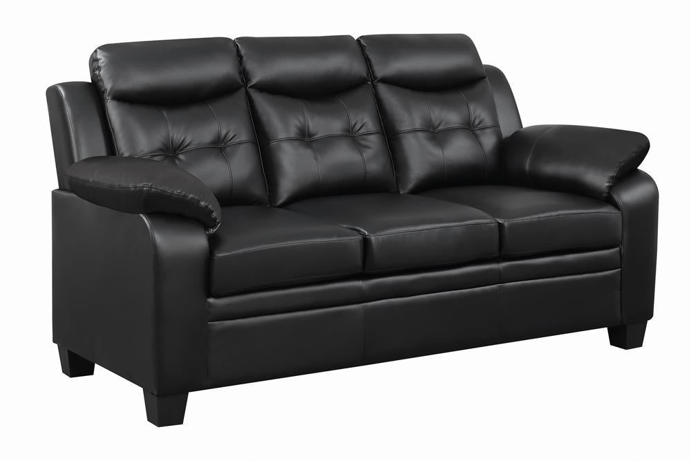 Finley Tufted Upholstered Sofa Black