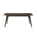 Rex 72" Fixed Top Rectangle Dining Table-Walnut