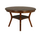 Gia 5 Pc 47" Round Dining Table & 4 Chairs-Brown