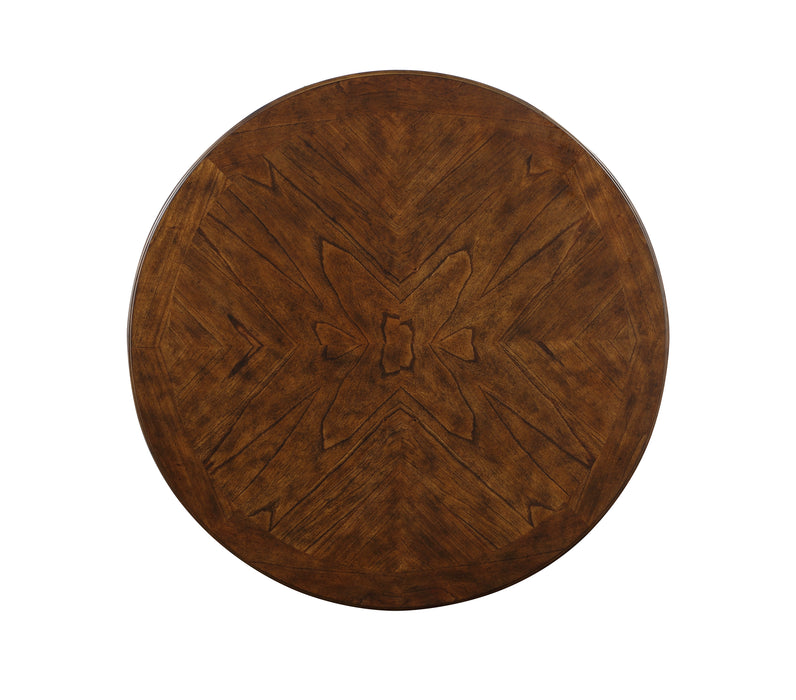 Gia 5 Pc 42" Round Counter Dining Table & 4 Chairs-Brown