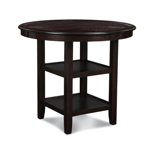 Gia 5 Pc 42" Round Counter Dining Table & 4 Chairs-Ebony