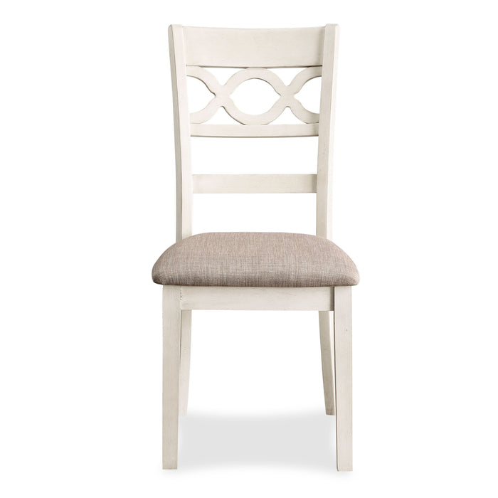 Cori Round Dining 5 Pc Set-Bisque/Brown