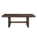 Kody 79" Rectangle Dining Table Top-Dk Walnut