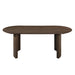 Kody Oval Dining Table Base-Dk Walnut