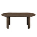 Kody 79" Oval Dining Table Top-Dk Walnut
