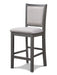 Amy Counter Chair (2/Ctn)-Gray