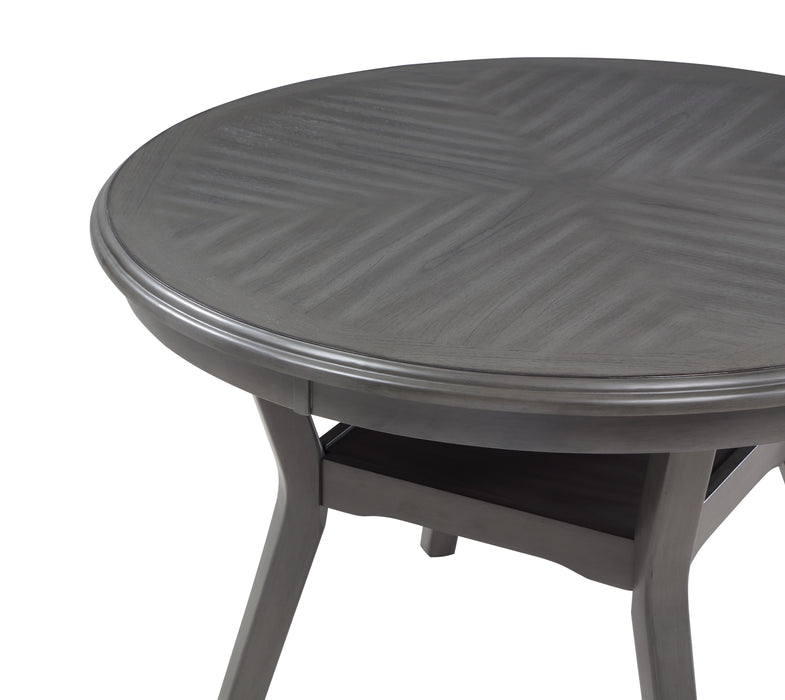 Amy 5 Pc 47" Round Dining Set-Gray