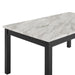Celeste 64" Dining Table-Espresso/Faux Marble