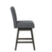 High Line Swivel Counter Chair (2 Per Carton) -Gray