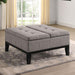 FAZIO Storage Ottoman, Light Gray image