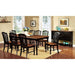 MAYVILLE Black/Antique Oak Dining Table w/ 1x18 Leaf image