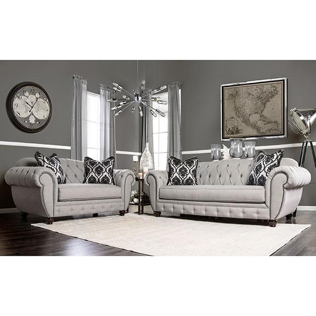 VIVIANA Gray/Black Sofa, Gray