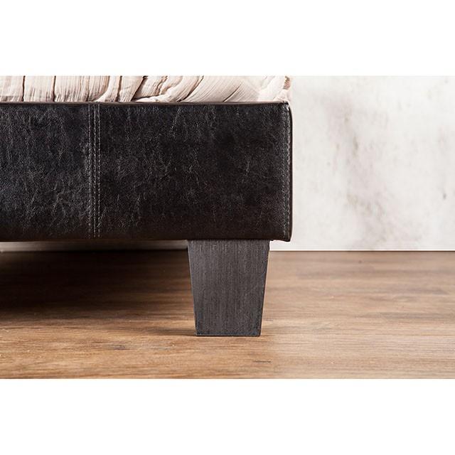 Velen Black Cal.King, E.King, Full, & Twin Bed Black & White