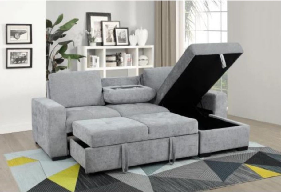 Sleeper Sectional with Storage Chaise