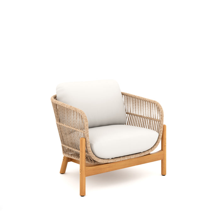 Solstice Rope Club Chair-Linen Beige