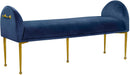 Owen Navy Velvet Bench image