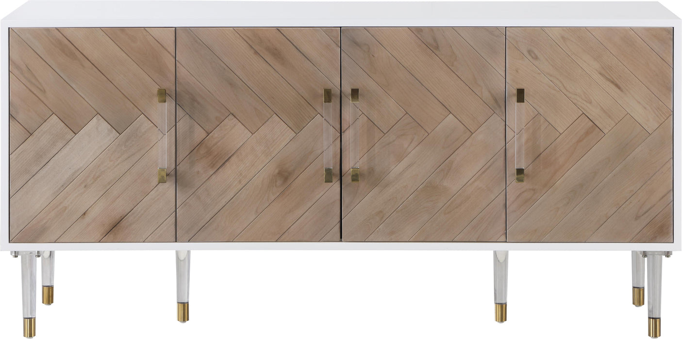 Jive White Lacquer Sideboard/Buffet