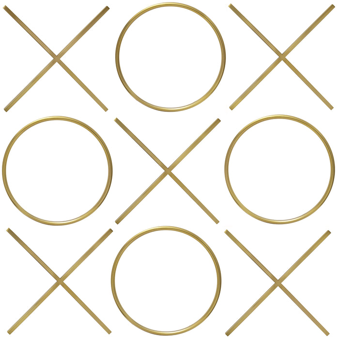 XOXO Gold Stainless Steel Wall Decor