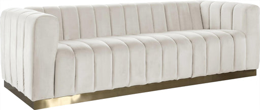 Marlon Cream Velvet Sofa image