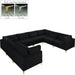 Julia Black Velvet Modular Sectional (8 Boxes) image