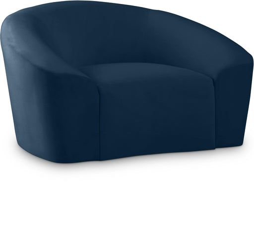 Riley Navy Velvet Chair image