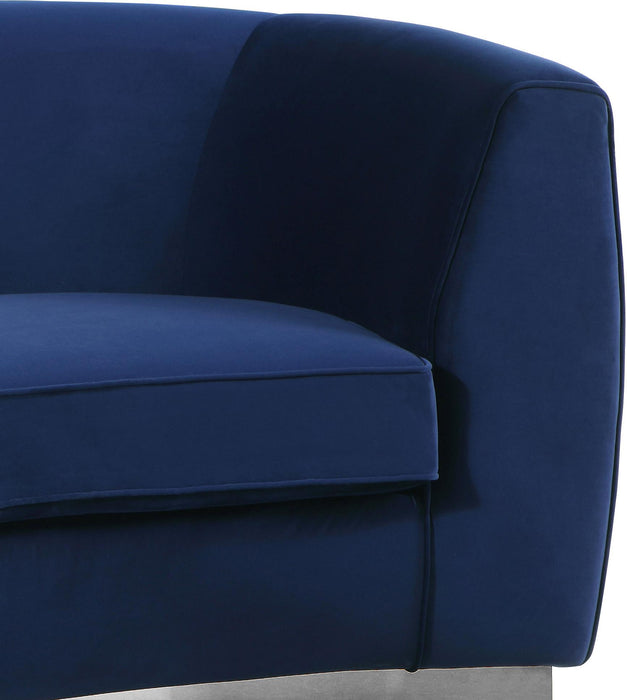 Julian Navy Velvet Sofa