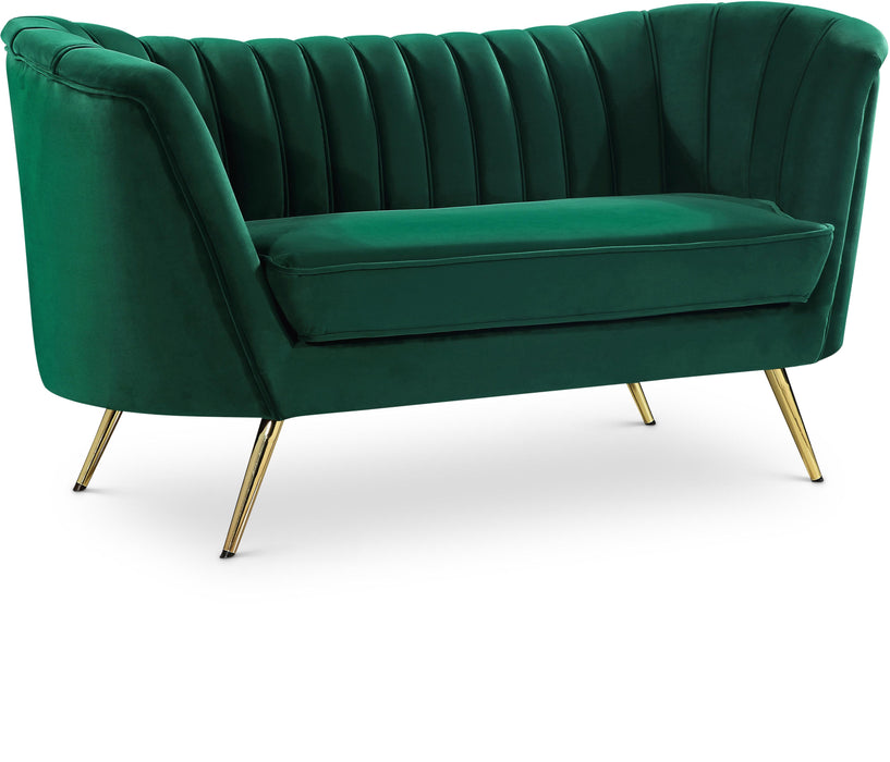 Margo Green Velvet Loveseat image