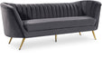 Margo Grey Velvet Sofa image