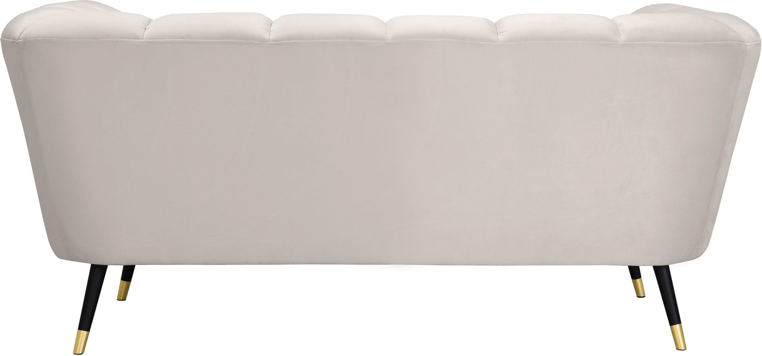 Beaumont Cream Velvet Loveseat