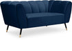 Beaumont Navy Velvet Loveseat image