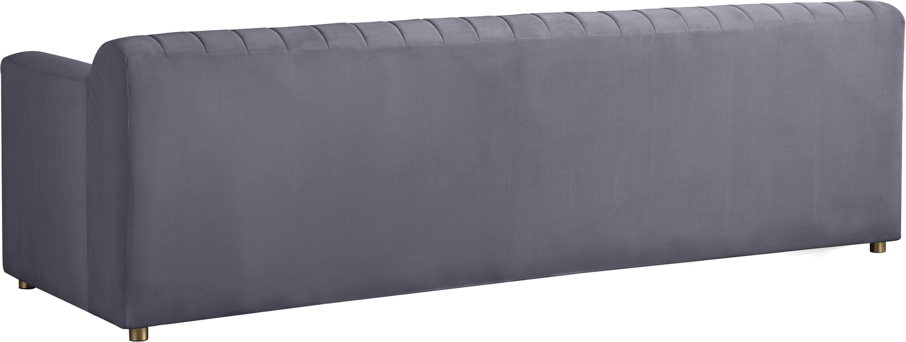 Naya Grey Velvet Sofa