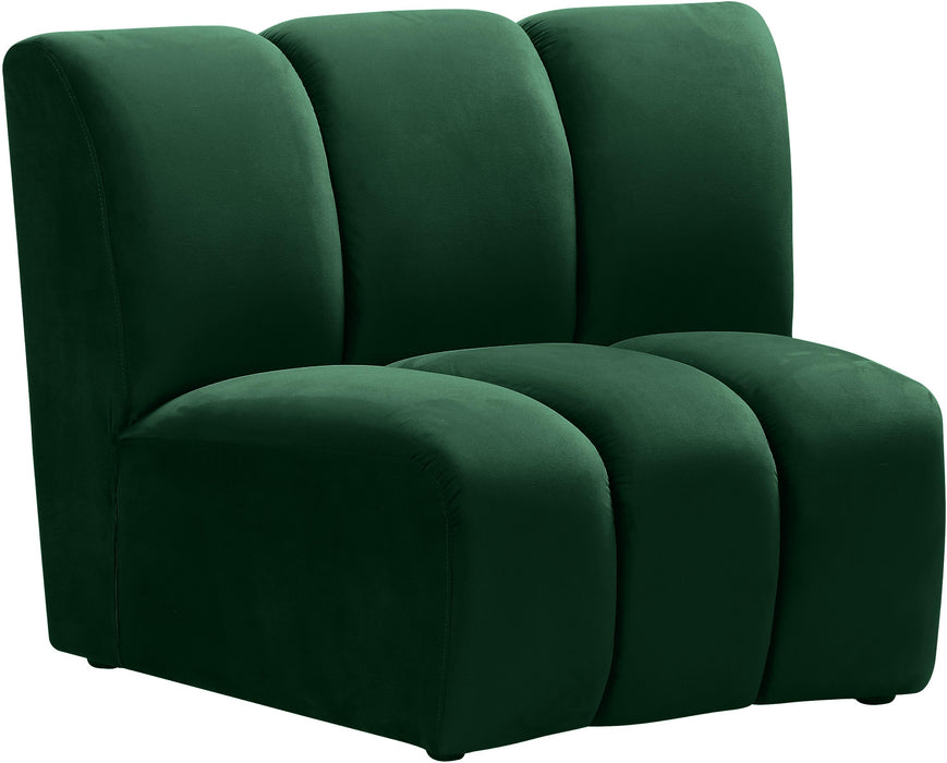 Infinity Green Velvet Modular Chair