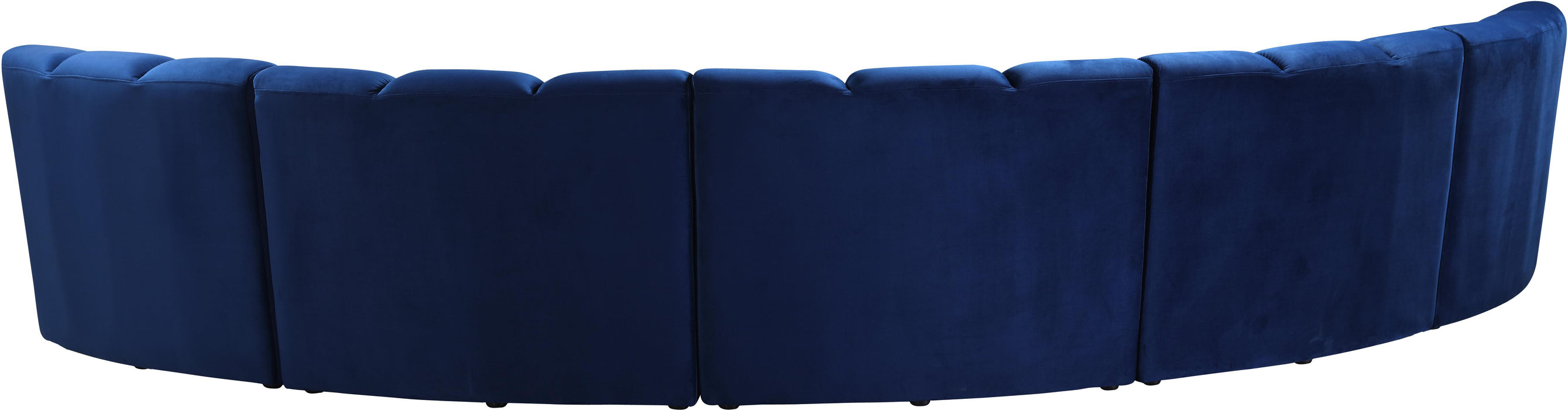 Infinity Navy Velvet 5pc. Modular Sectional