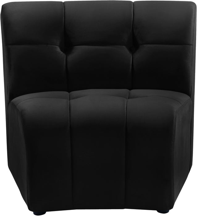 Limitless Black Velvet Modular Chair image