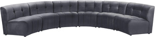 Limitless Grey Velvet 6pc. Modular Sectional image