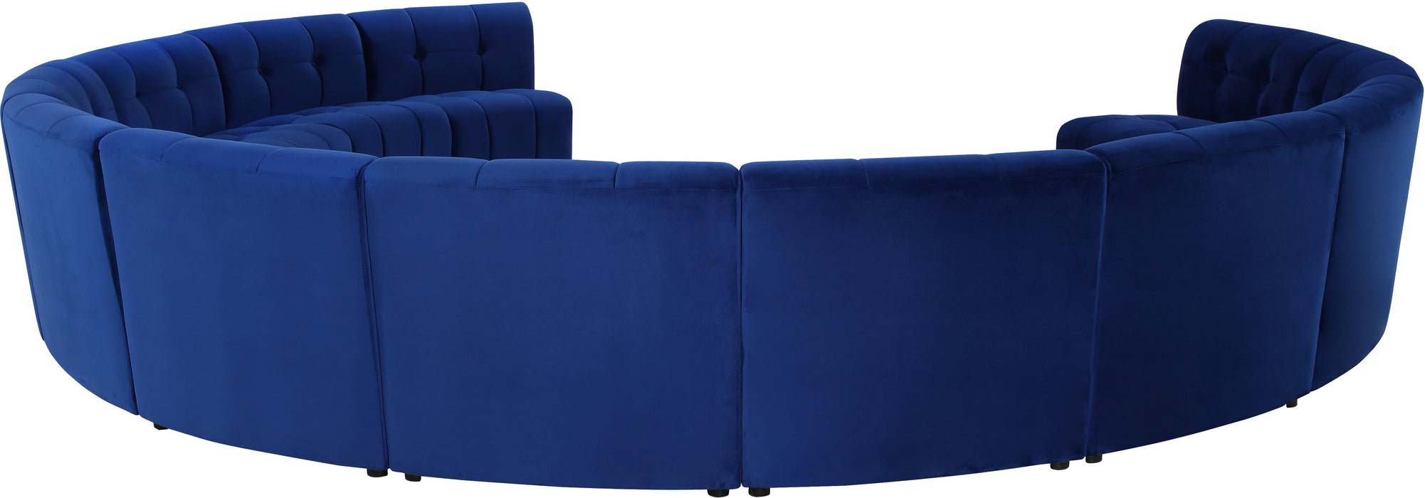 Limitless Navy Velvet 12pc. Modular Sectional