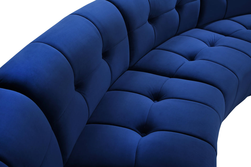 Limitless Navy Velvet 12pc. Modular Sectional