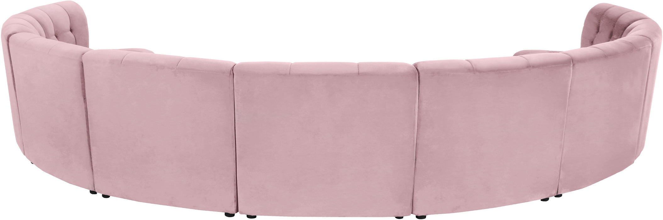 Limitless Pink Velvet 9pc. Modular Sectional