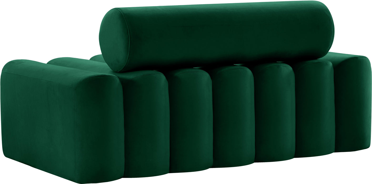 Melody Green Velvet Loveseat