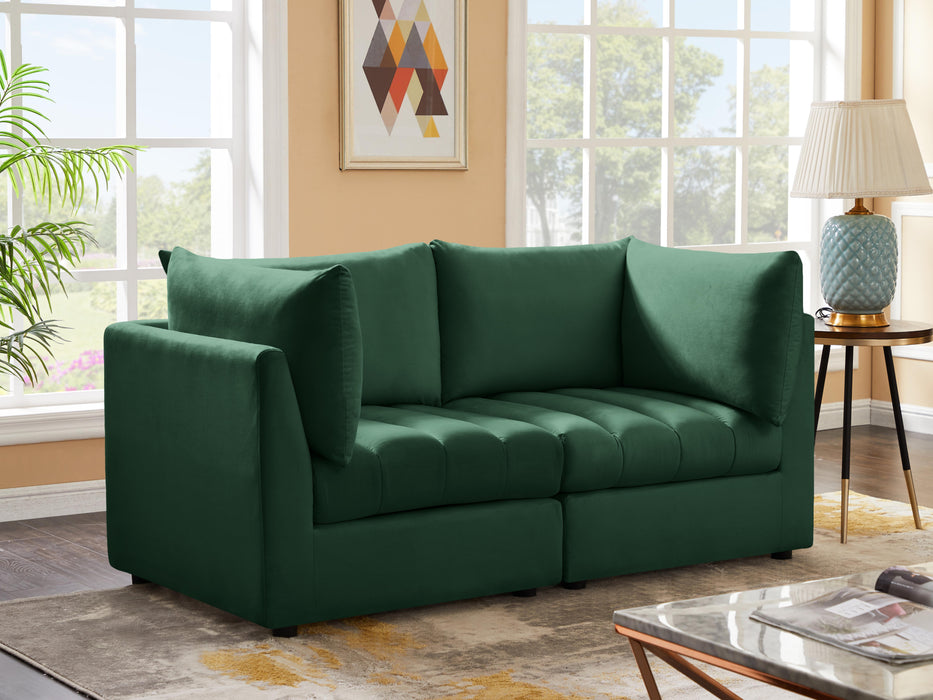 Jacob Green Velvet Modular Sofa